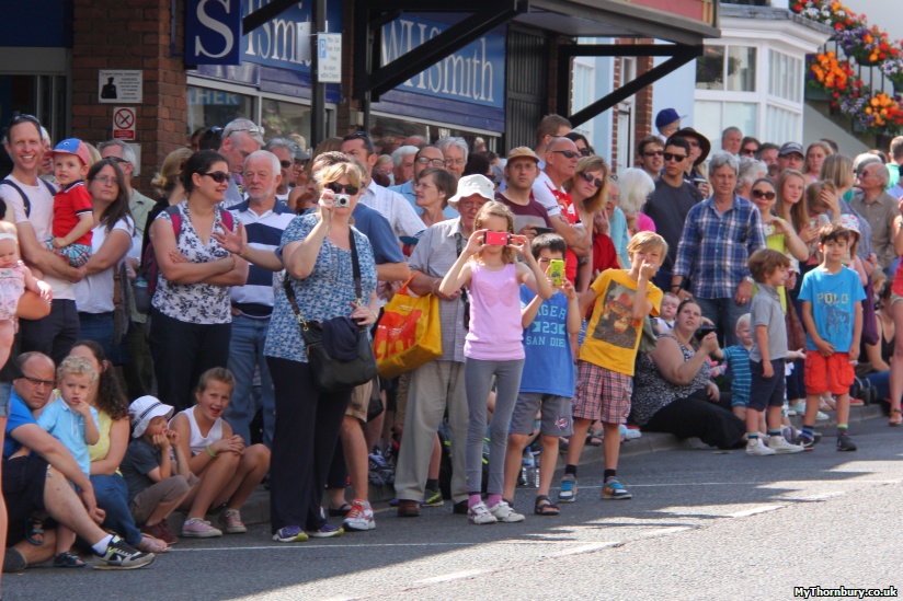 Crowds lined the High Street for a great view